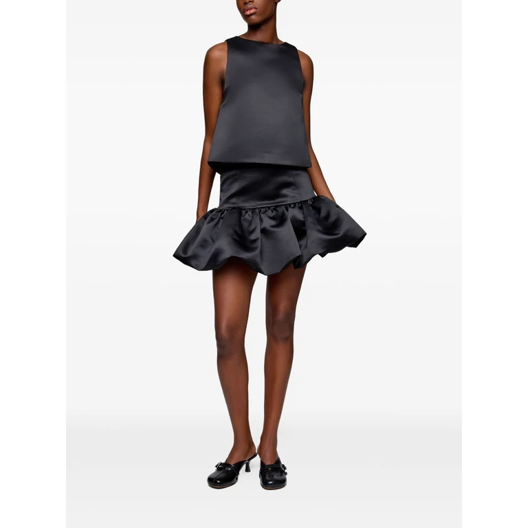 Ganni Skirts Black Recycled Polyester - Women