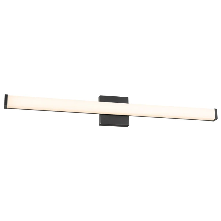 Black LED Bathroom Vanity Light from the Slim Collection