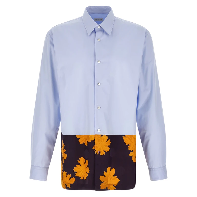 Dries Van Noten Capero shirt Light Blue Cotton Hp Shirt, Blouse - Men