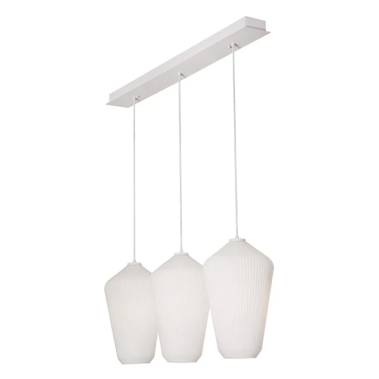 Lola 3-Light Pendant in White