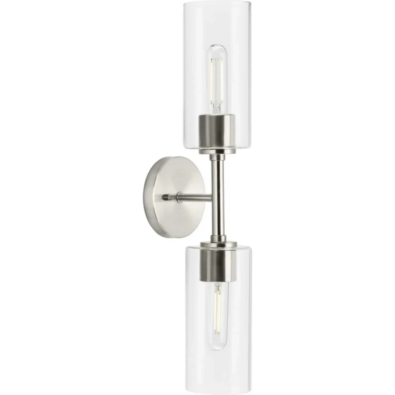 Brushed Nickel Two Light Flush Mount from the Cofield Collection