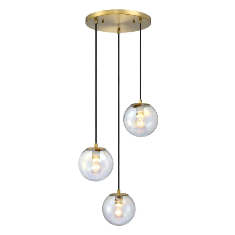Brushed Gold Chandelier from the Neva Collection