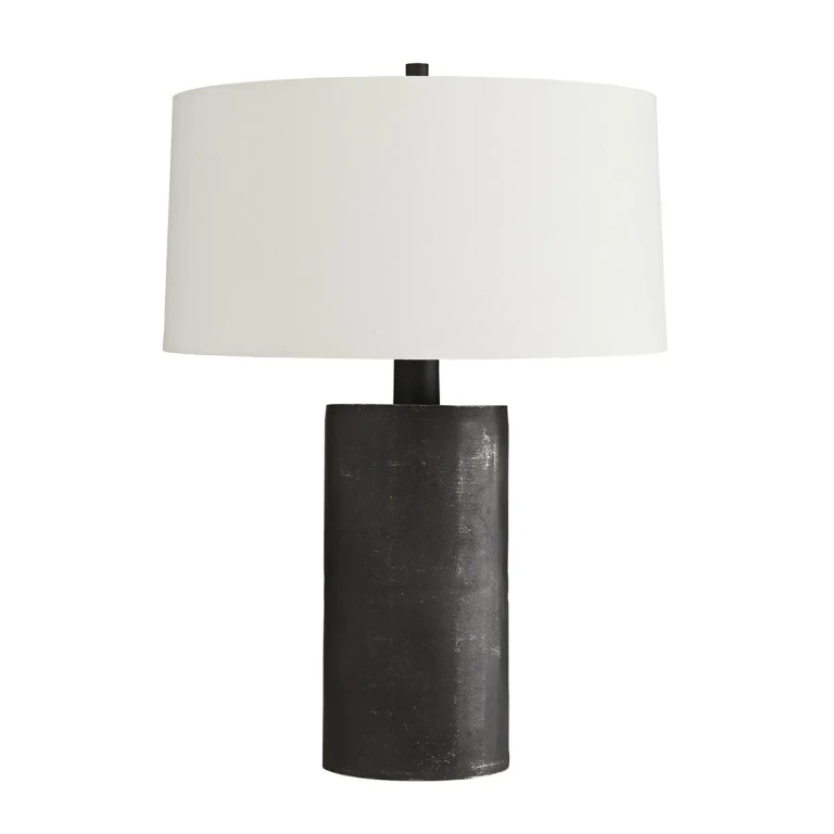 Blackened One Light Table Lamp from the Prague Collection