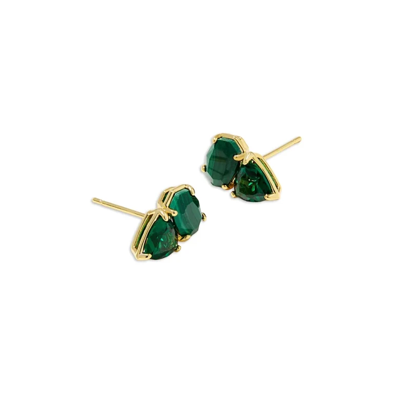Kendra Scott Malachite & Nano Gem Tatum Stud Earrings