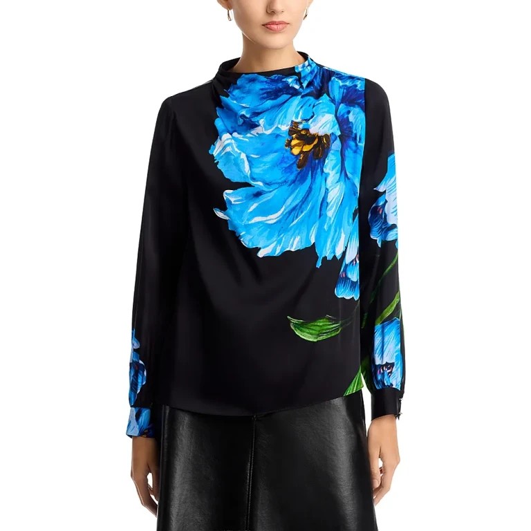 Elie Tahari The Ember Silk Blouse