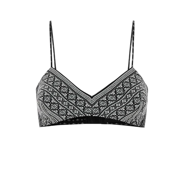 Ermanno Scervino Printed Silk Crop-Top Multinero Exterior: Intimo - Women