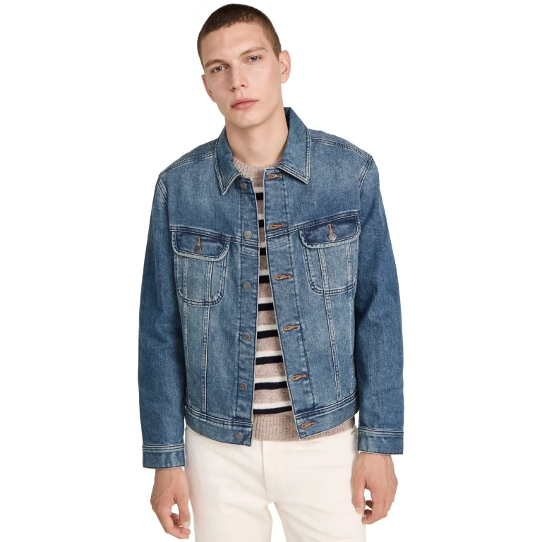 A.P.C. ウォッシュド ストレッチ ニュー デニムジャケット ダークネイビー L