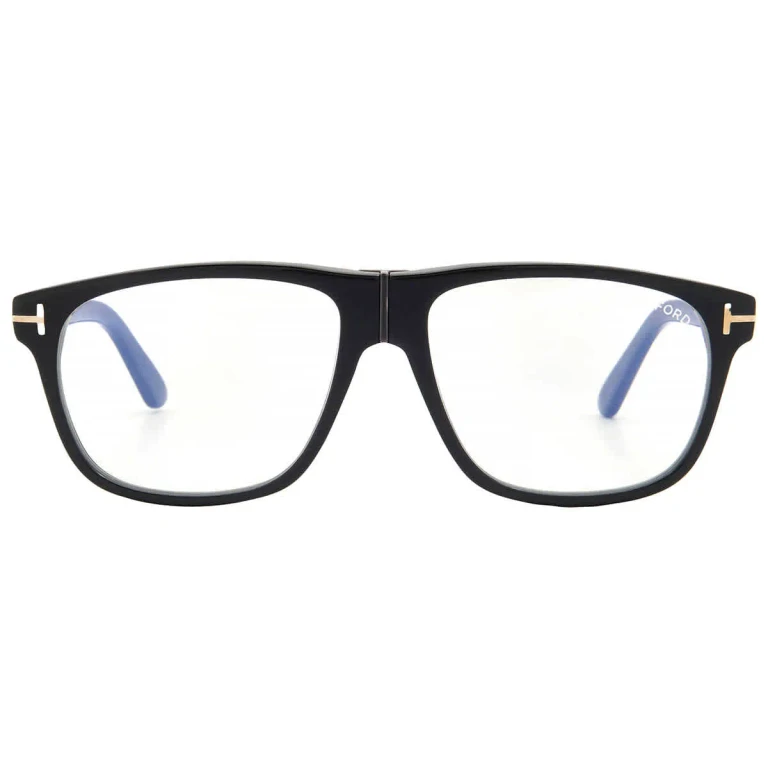 Tom Ford Blue Light Block Square Mens Eyeglasses FT5978-B 001 56