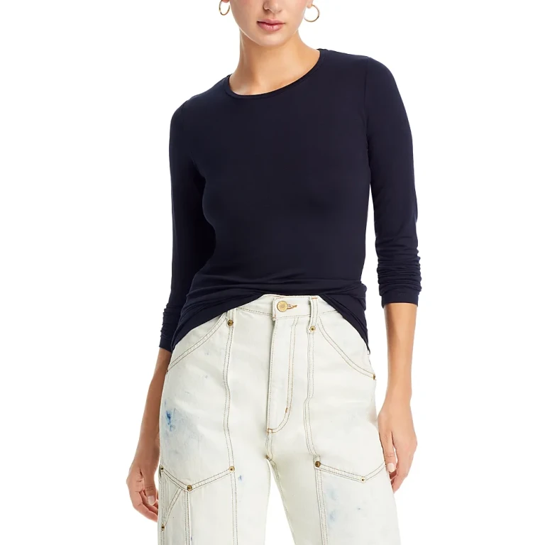 Majestic Filatures Soft Touch Long Sleeve Crewneck Tee