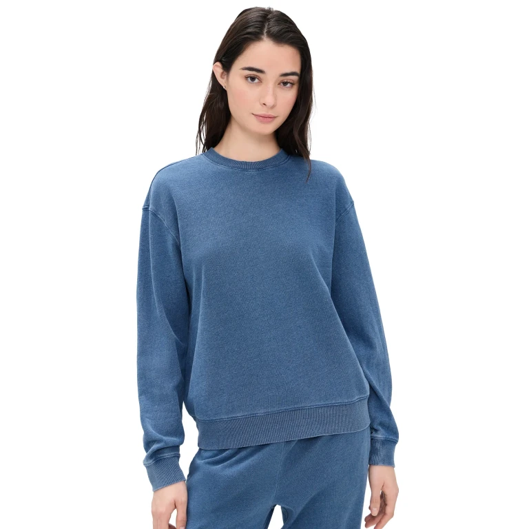 Z Supply Boyfriend Sweatshirt Calypso Blue Indigo XL