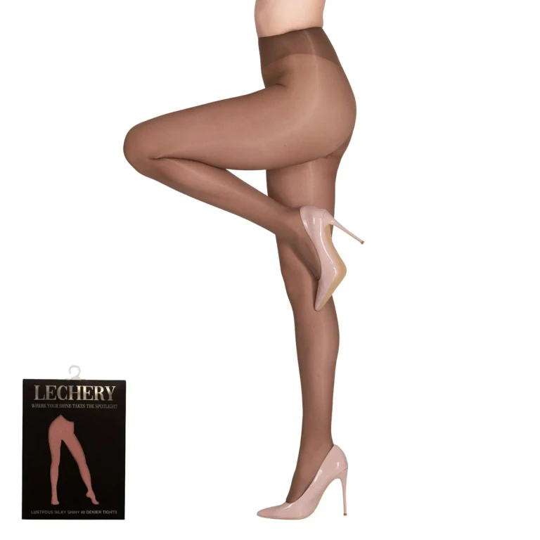 Shiny Semi-Opaque Nylons – 40 Denier Pantyhose | Cocoa