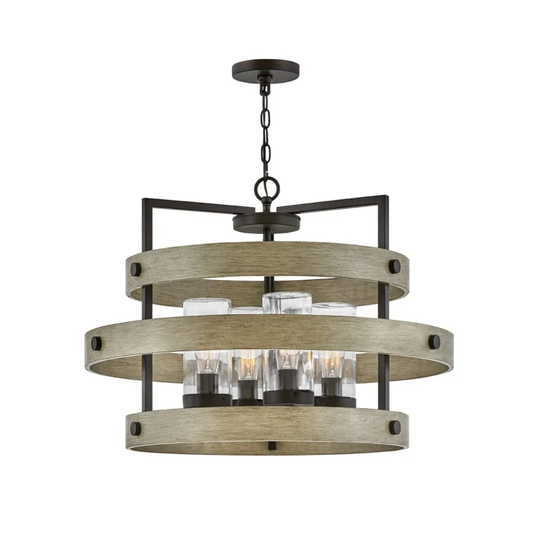 Warm Bronze LED Outdoor Lantern from the Riverwood Collection