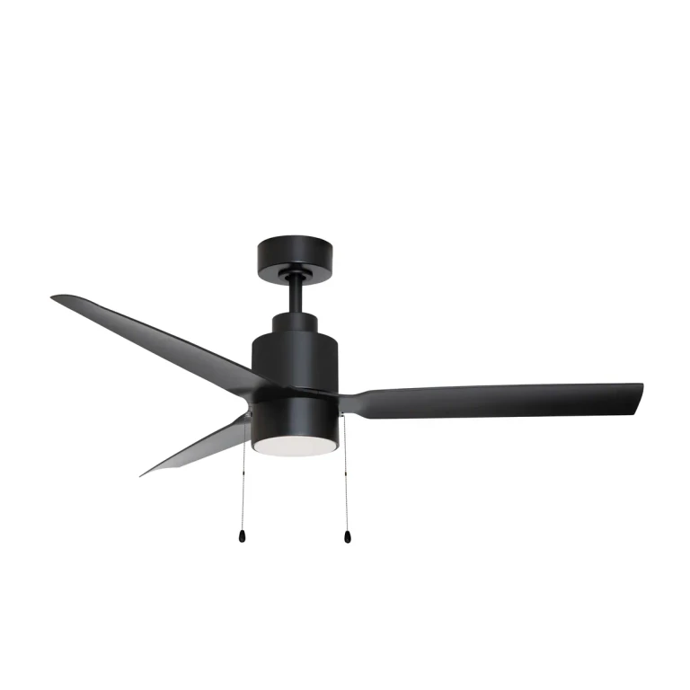 Black 52" Ceiling Fan from the Falcon - Pull Collection