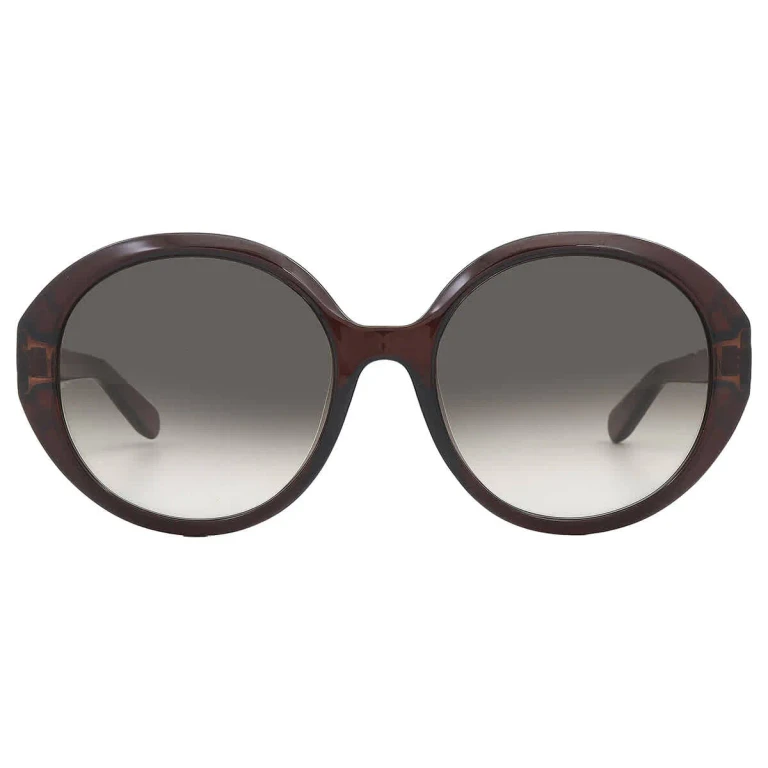 Salvatore Ferragamo Grey gradient Oval Ladies Sunglasses SF1067S 210 57