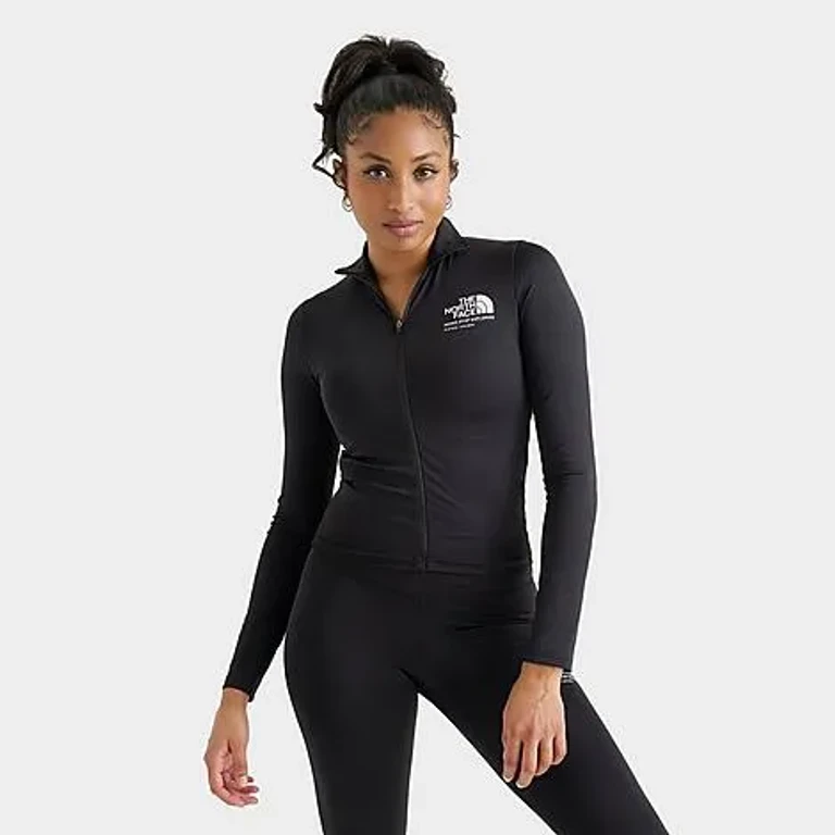 The North Face Women's Performance Graphic Slim Full-Zip Jacket in Black Size: XS