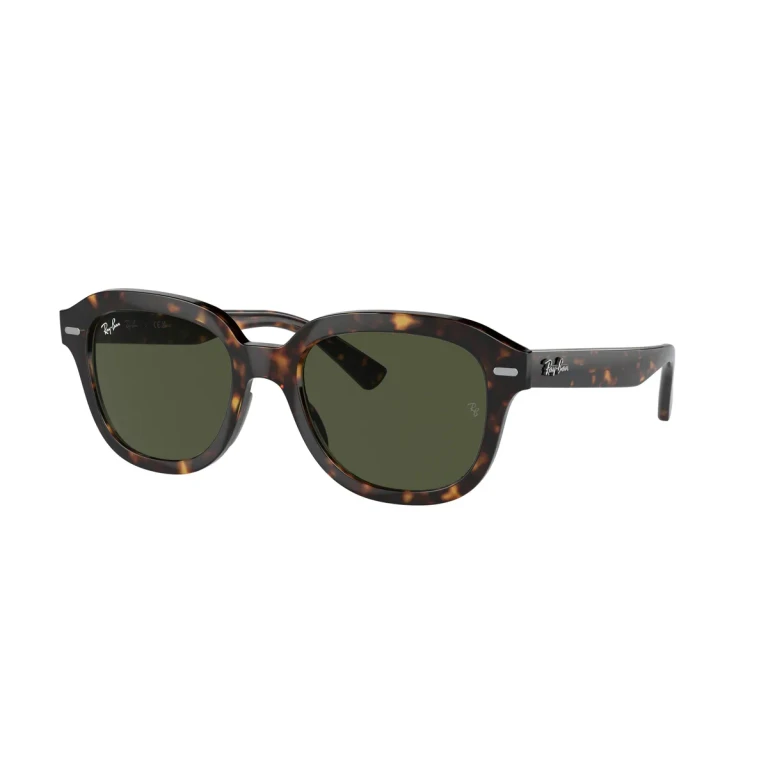 Ray Ban ERIK Green Square Unisex Sunglasses RB4398 902/31 51