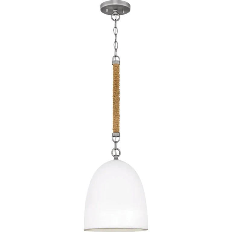 Antique Nickel LED Pendant from the Nash Collection