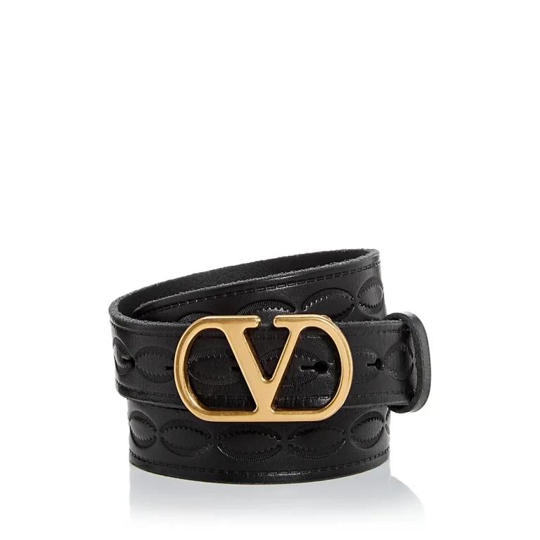 Valentino Garavani Men's VLogo Leather Belt