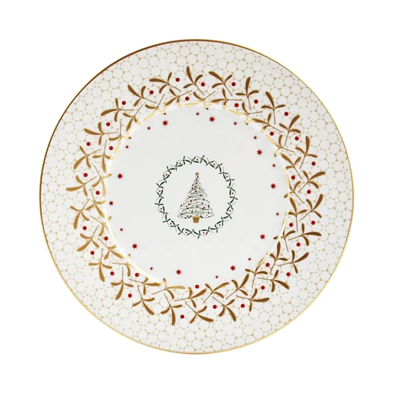 Bernardaud Noel Blanc Salad Plate