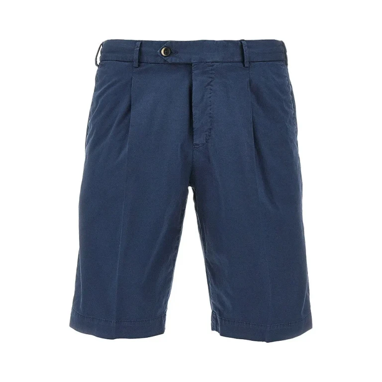 Short PT TORINO pour homme en coton et lin stretch, taille 46