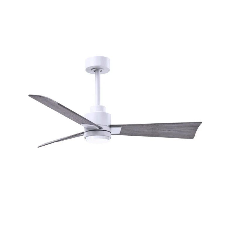 Matte White 42" Ceiling Fan from the Alessandra - LK Collection
