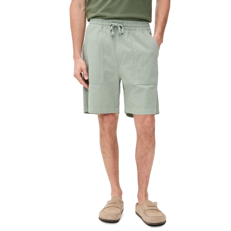 Service Works Seersucker Chef Shorts Sage M