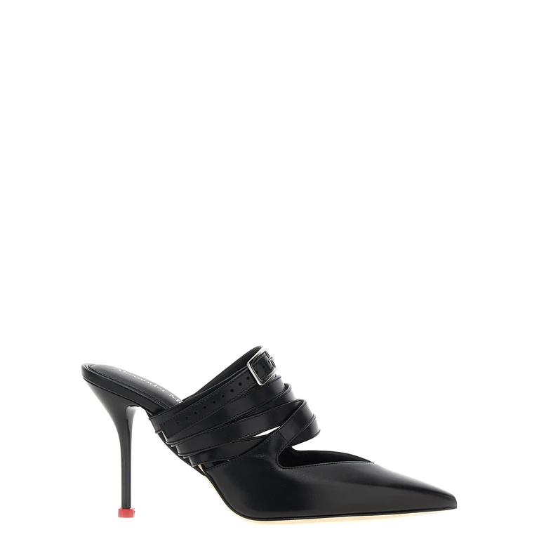 Alexander McQueen Black Cowhide High Heel Pumps - Women
