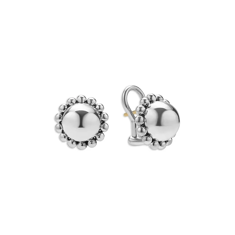Lagos Sterling Silver Caviar Bubbly Stud Earrings