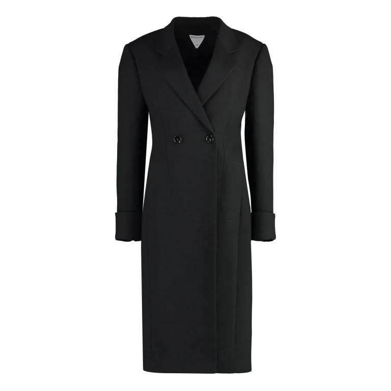 double-breasted coat in wool blend (753426VKPH01000)