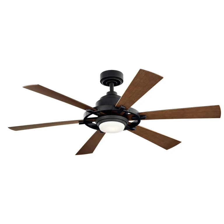 Gentry Lite Indoor Ceiling Fan in Distressed Black