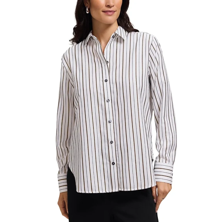 Foxcroft Meghan Metallic Shirt