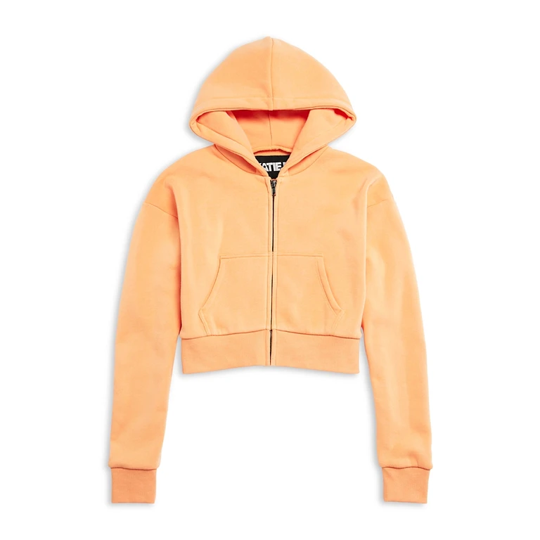KatieJnyc Girls' Dylan Crop Zip Hoodie - Big Kid