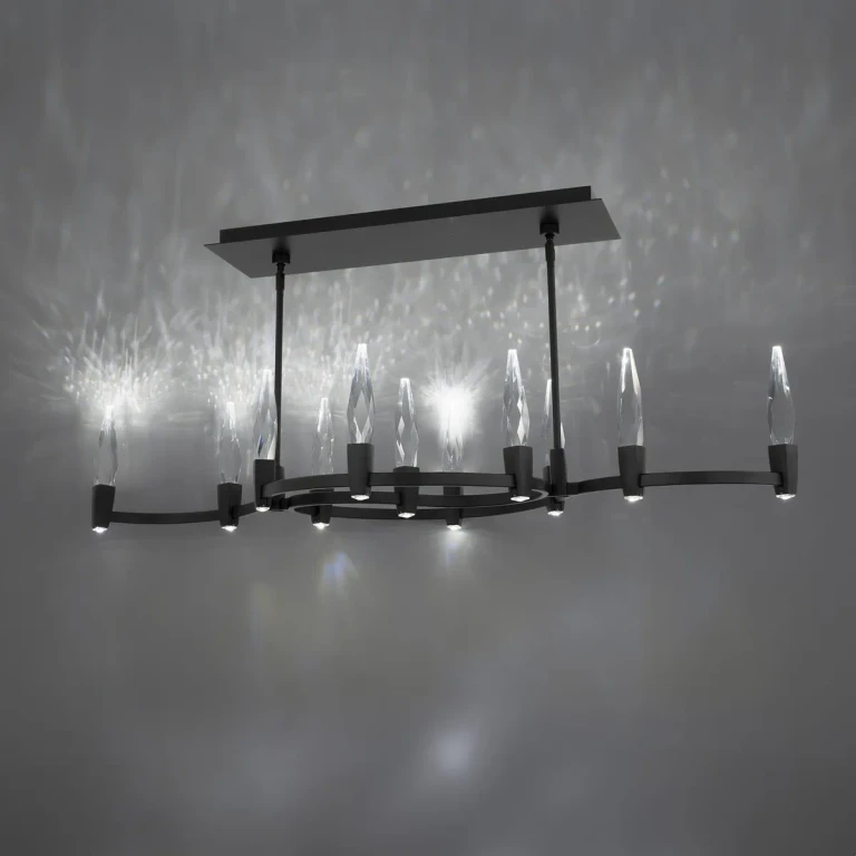 Black LED Pendant from the Twirl Collection