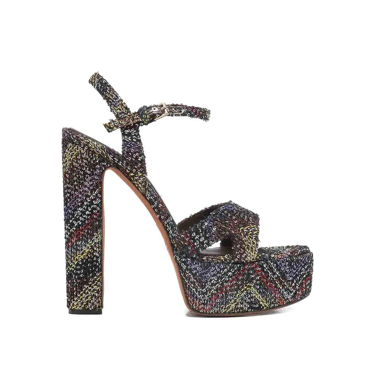 Sandálias de Salto com Plataforma Missoni Angela