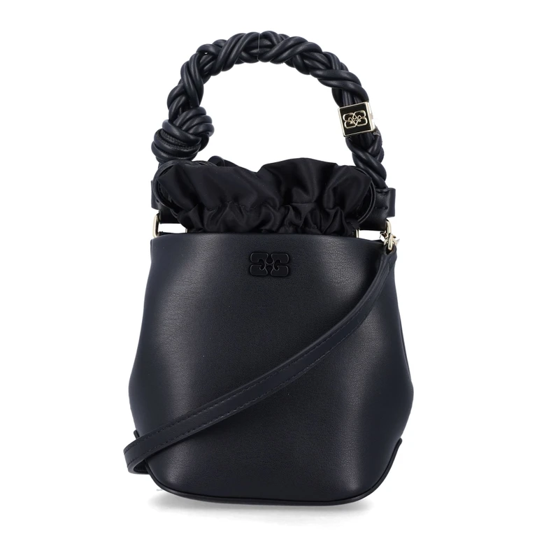 Ganni Borsa a secchiello Bou mini nera