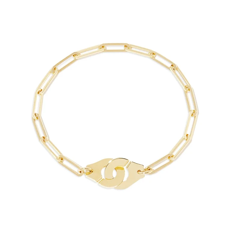 Dinh Van 18K Yellow Gold Menottes Dinh Van Handcuff Chain Link Bracelet