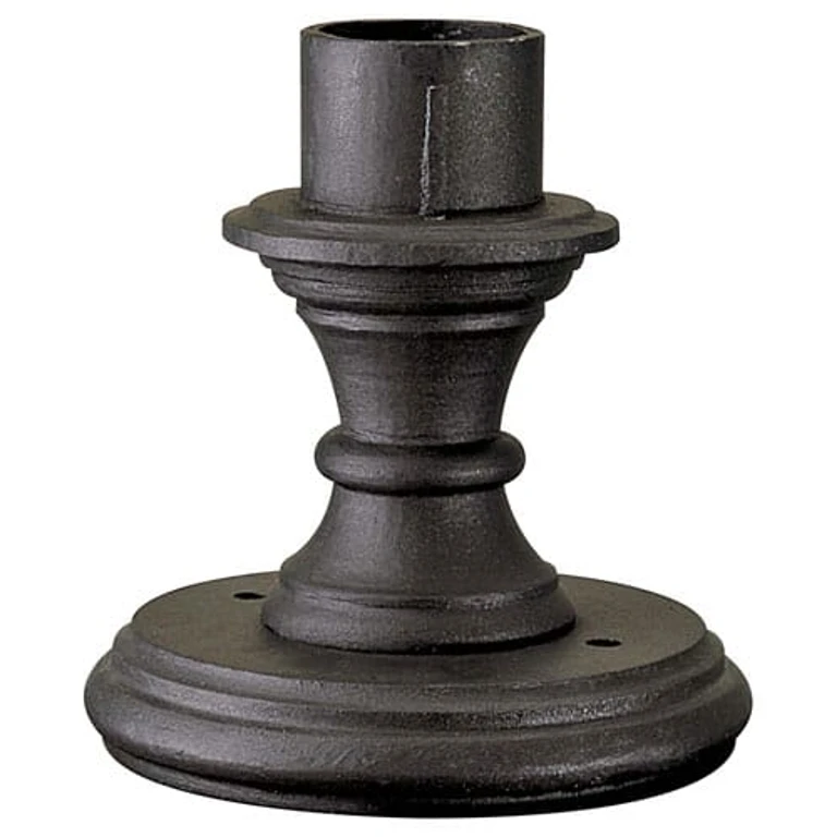 9" Outdoor Post Lights/Outdoor Pier Mount in Black