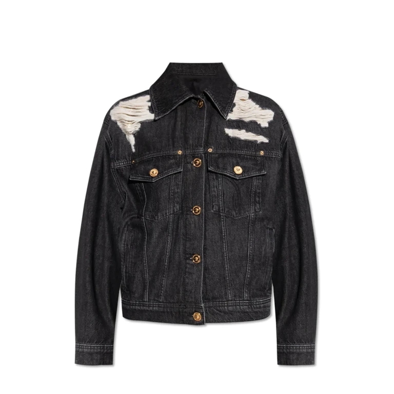 Versace Denim Jacket With A `vintage` Effect