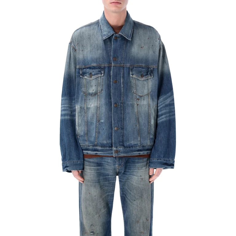 Acne Studios Robert denim jacket Mid Blue Organic Cotton - Men