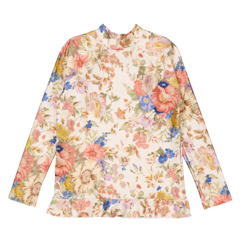 Zimmermann Girls August Frill Rashie Swim Top