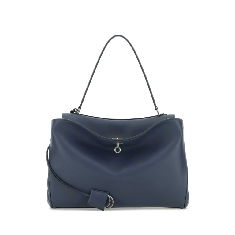 Balenciaga Air Force Blue Leather Medium Rodeo Handbag