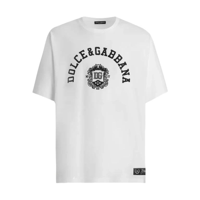 T-shirt de algodão com logótipo gráfico Dolce & Gabbana