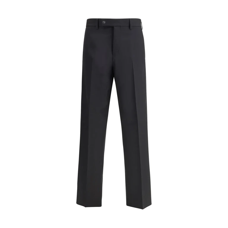 Fendi Trousers In Cotton Gabardine