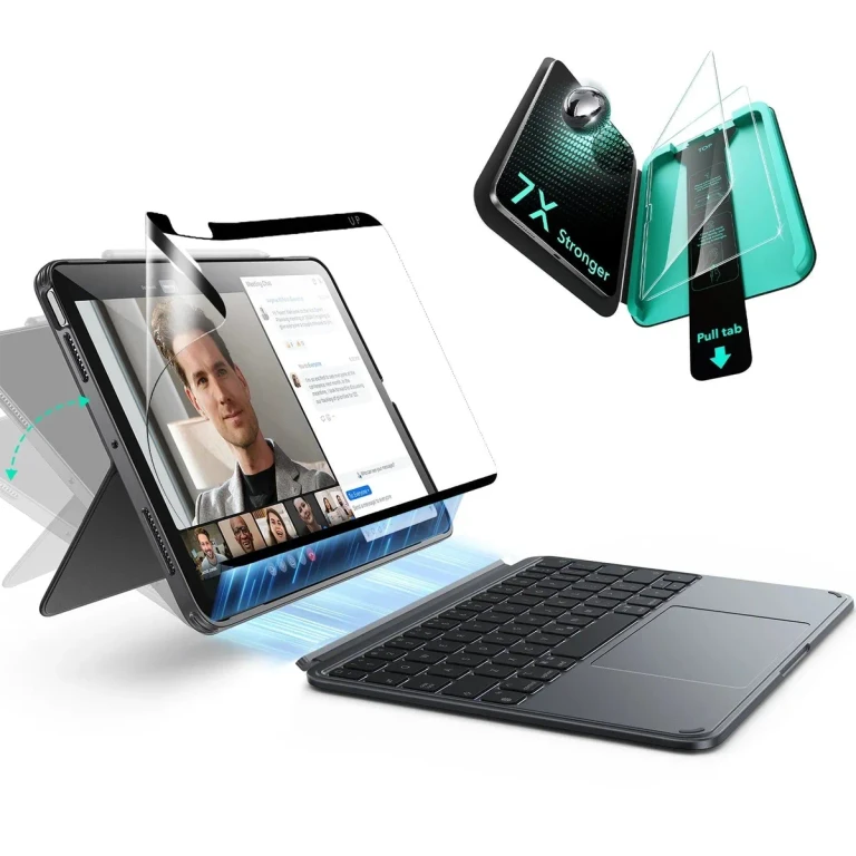 iPad Air 11" (M4) 2026 Shift Keyboard Case (Detachable) Protection Paper-Feel Bundle -US Layout-Dark Gray - US Layout-Dark Gray