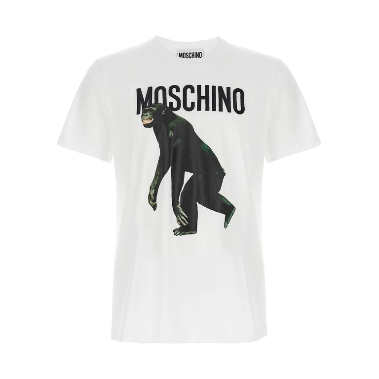 T-shirt Moschino à broderie couronne de laurier Homme S