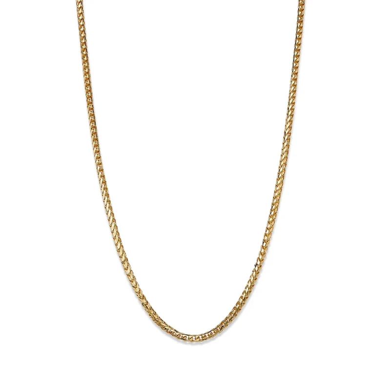 Men's Franco Link Chain Necklace in 14K Yellow Gold, 22