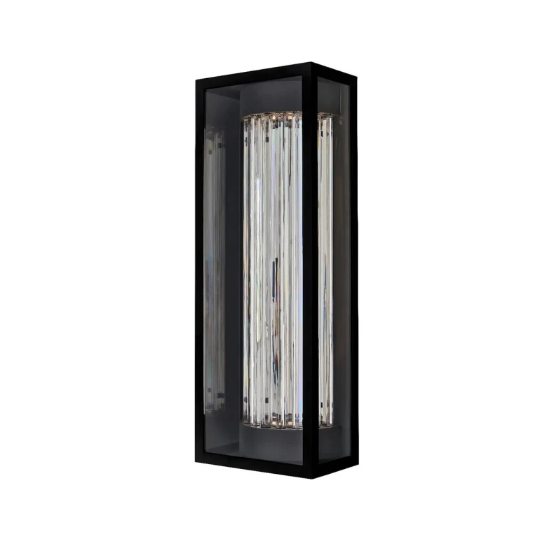 Matte Balck LED Outdoor Wall Sconce from the Cilindro Esterno Collection