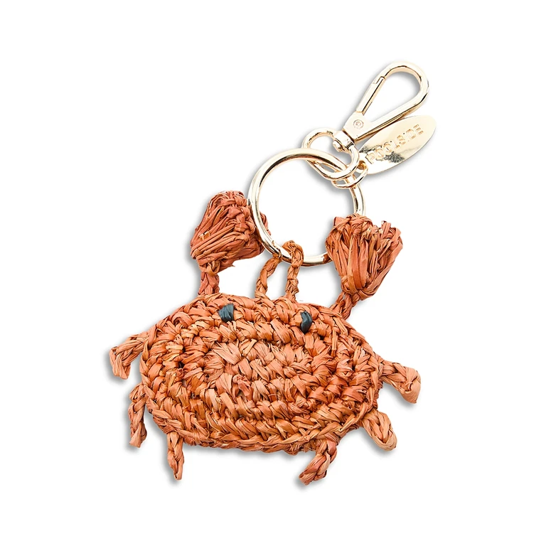 Poolside The Crab Raffia Bag Charm