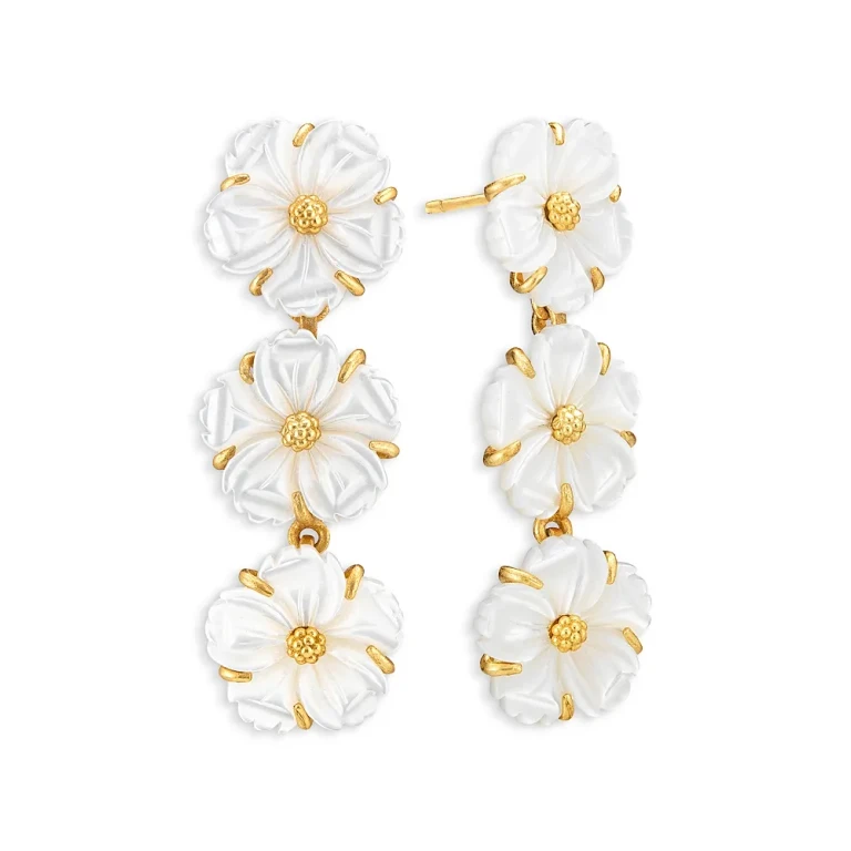 Capucine De Wulf Mermaid Garden Petite Linear Earrings