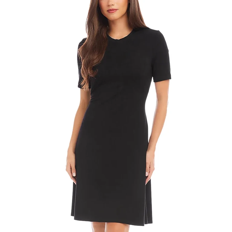 Karen Kane Petites Short Sleeve A Line Dress